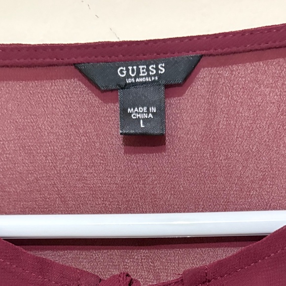 Guess Chiffon Bell Sleeve Blouse - Picture 3 of 3